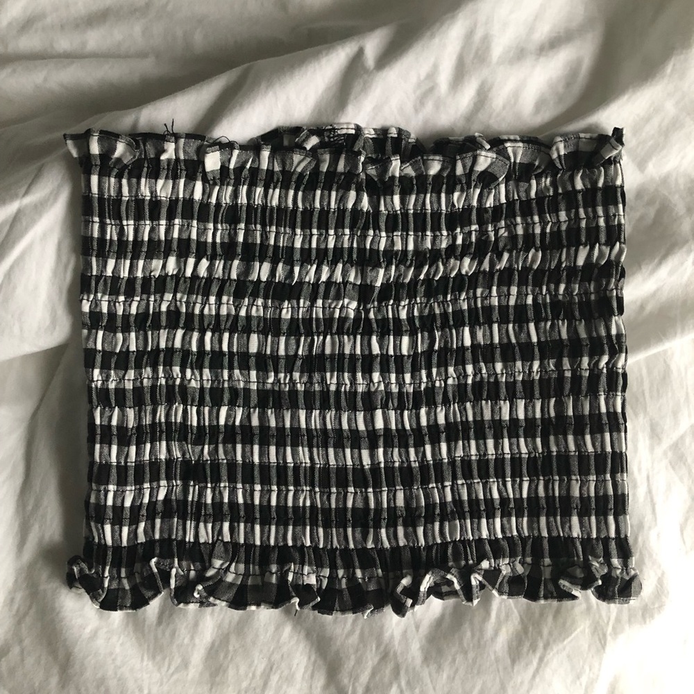cinched tube top